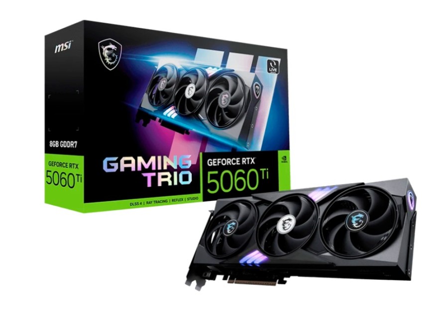 MSI 8Gb NVIDIA GeForce RTX 5060 Ti (RTX 5060 Ti 8G GAMING TRIO)