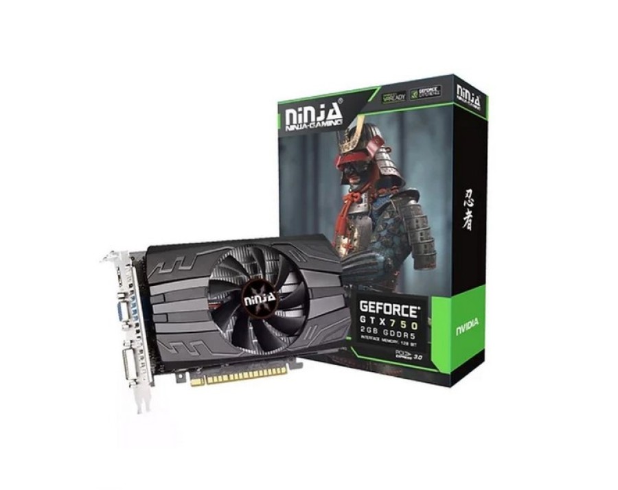 Ninja (Sinotex) GTX750 2GB GDDR5 128bit VGA DVI HDMI 1FAN RTL (NF75NP025F)