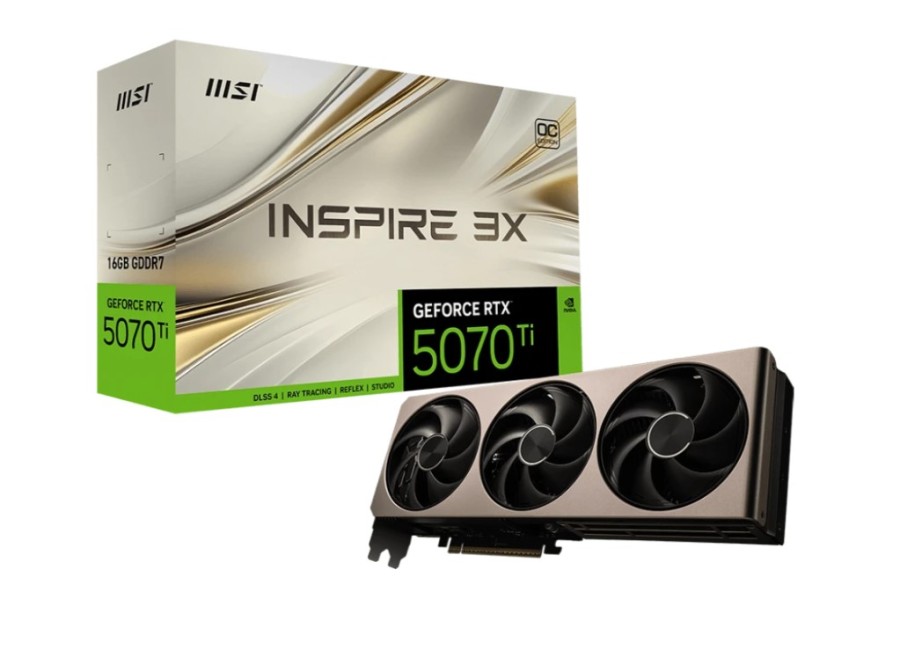 MSI OC 16Gb NVIDIA GeForce RTX 5070 Ti (RTX 5070 Ti 16G INSPIRE 3X OC)