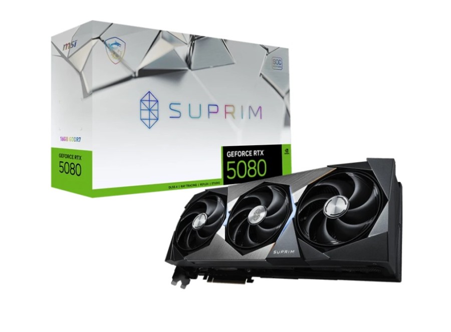 MSI OC 16Gb NVIDIA GeForce RTX 5080 (RTX 5080 16G SUPRIM SOC)