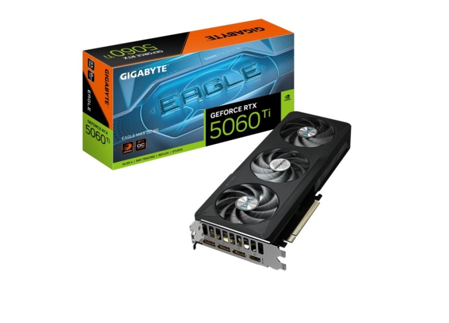 Gigabyte EAGLE MAX OC 8Gb NVIDIA GeForce RTX 5060 Ti (GV-N506TEAGLEMAX OC-8GD)