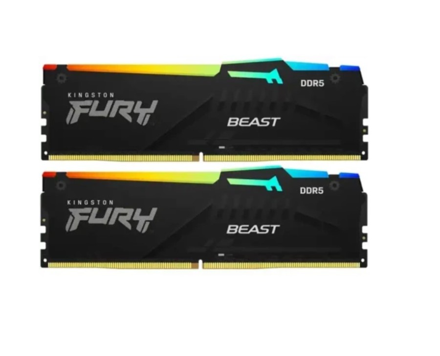 Kingston Fury Beast Black RGB 32Gb DDR5 6000MHz (2x16Gb KIT) (KF560C30BBEAK2-32)