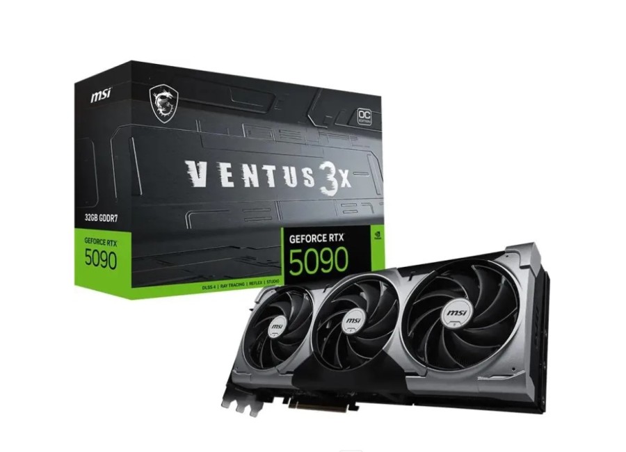 MSI NVIDIA GeForce RTX 5090 32ГБ Ventus 3X, GDDR7, Ret (RTX 5090 32G VENTUS 3X OC)