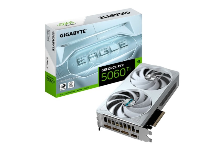 Gigabyte EAGLE OC ICE 16Gb NVIDIA GeForce RTX 5060 Ti (GV-N506TEAGLEOC ICE-16GD)