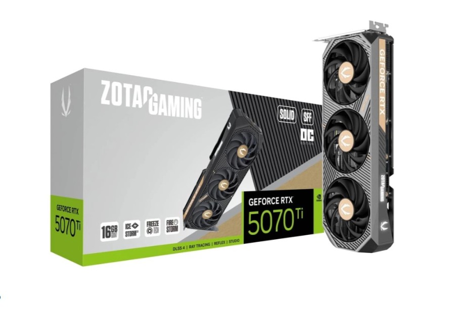 Zotac SOLID SFF OC 16Gb NVIDIA GeForce RTX 5070 Ti (ZT-B50710J3-10P)