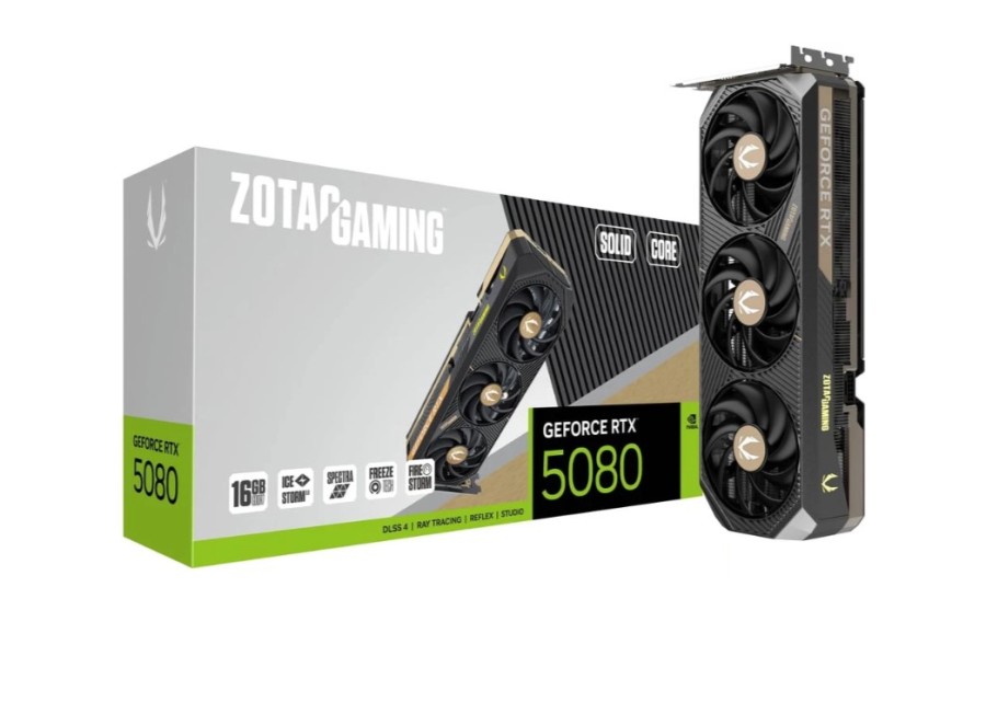 Zotac SOLID CORE 16Gb NVIDIA GeForce RTX 5080 (ZT-B50800D2-10P)