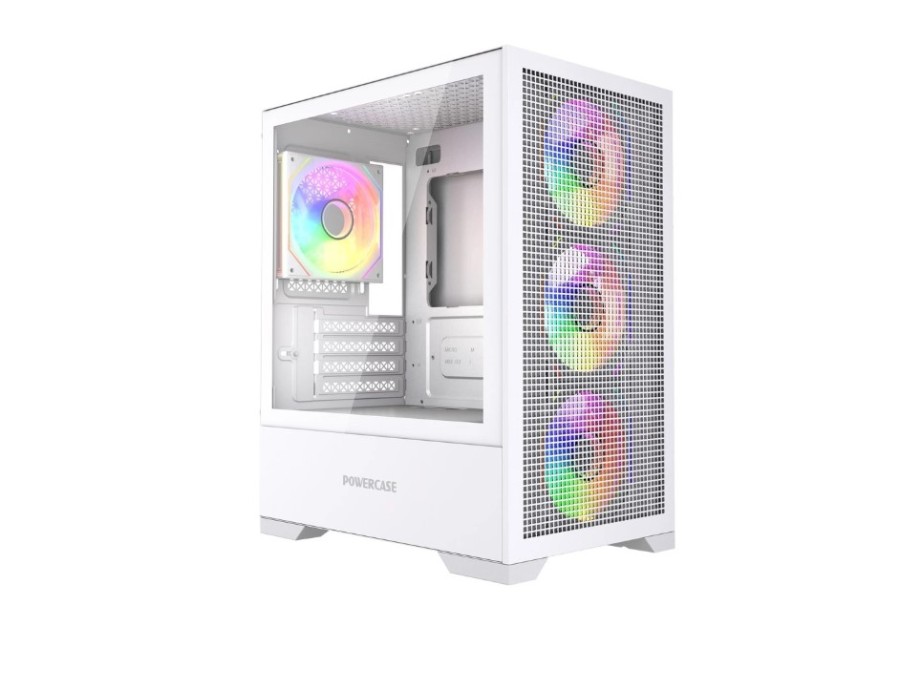 Powercase Mistral Micro B315W ARGB White (CMMB315W-A4)