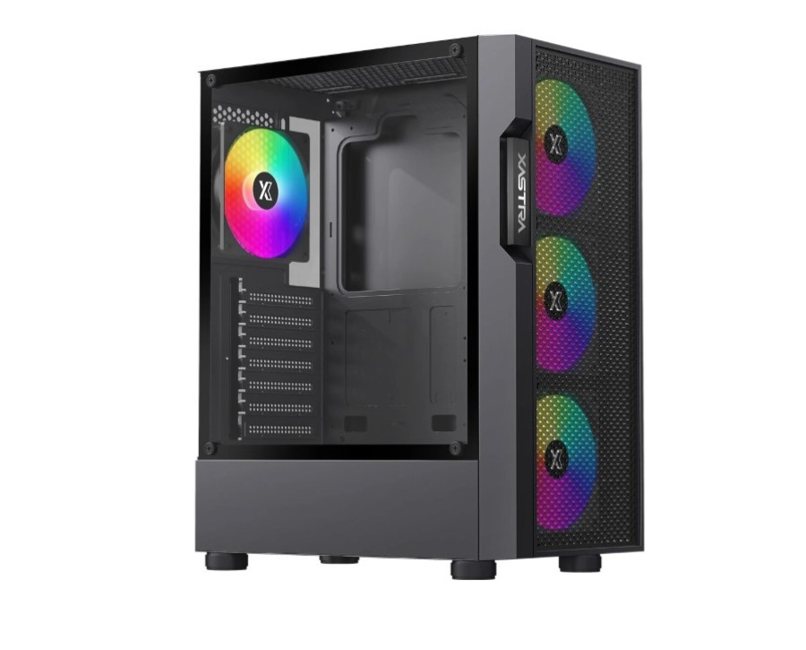 XASTRA A302 4FRGB Black (A302-BK-FC120FRGB-4F-GL)