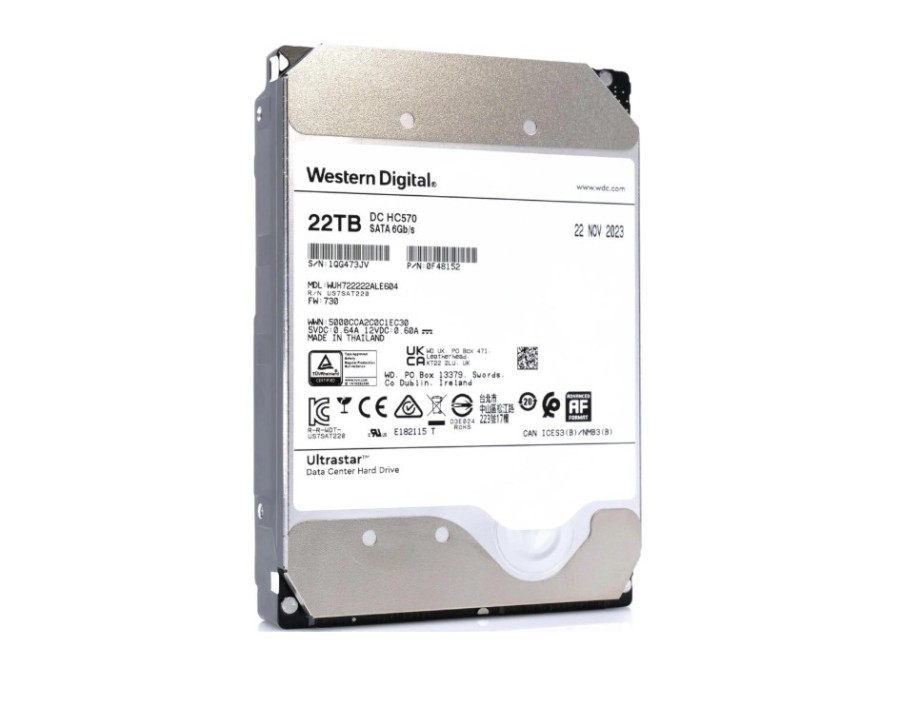 WD Ultrastar DC HC570 22Tb SATA-III (WUH722222ALE604)