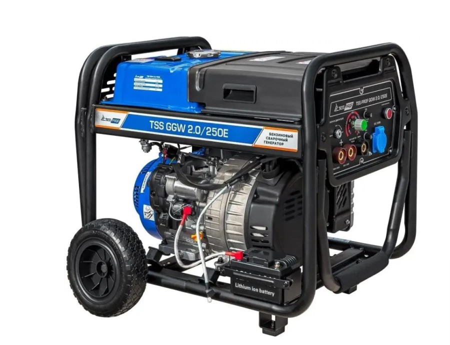 ТСС Prof GGW 2.0/250E, сварочный, 220 В, 2.2кВт, на колёсах с АКБ (45622)