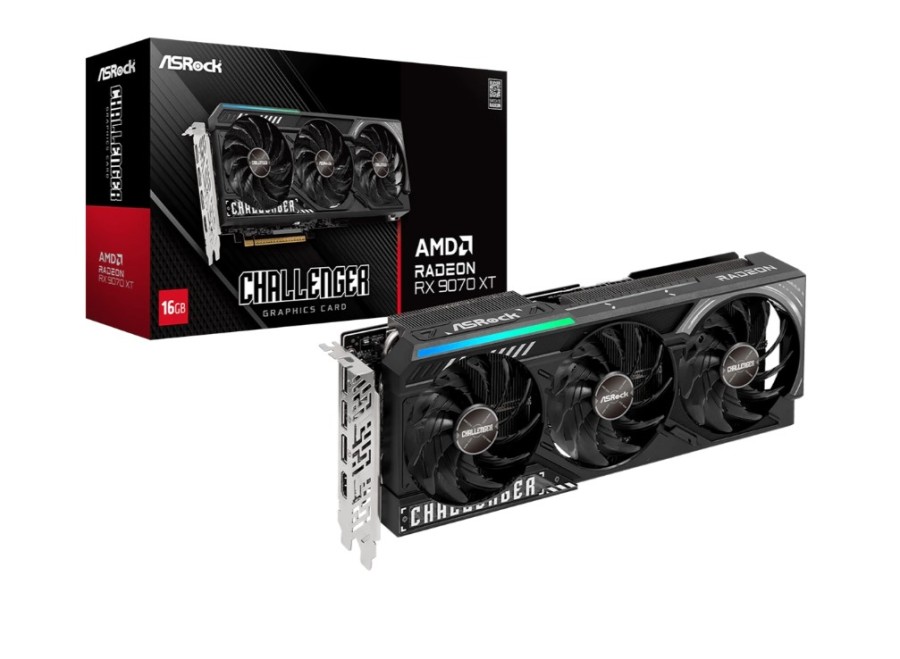 ASRock Challenger 16Gb AMD Radeon RX 9070 XT (RX9070XT CL 16G)