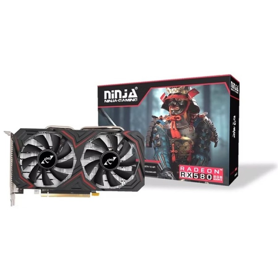 Ninja (Sinotex) RX580 4GB GDDR5 256bit DVI DP HDMI 2FAN RTL (AJRX58045F)