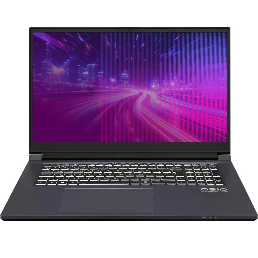 OSIO CyberLine C170i Intel Core i5 12600H 2700MHz/17.3"/1920х1080/16GB/512GB SSD/NVIDIA RTX RTX 3050 6GB/Wi-Fi/Bluetooth/Без ОС (C170I-001) Gray