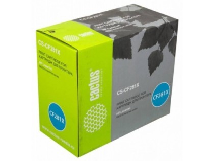 Cactus CS-CF281X черный (25000 стр) для HP LaserJet M630 Enterprise series/M630dn Enterprise (B3G84A)/M630f Enterprise (B3G85A)/M630h Enterprise (J7X28A)/M630z Enterprise flow (B3G86A)