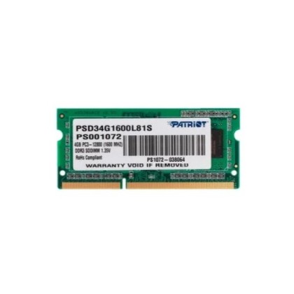 Patriot Memory SL 4Gb 1шт. (PSD34G1600L81S)