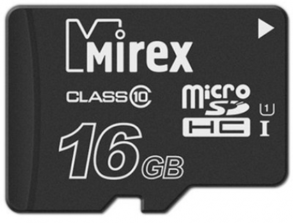 Mirex microSDHC Class 10 UHS-I U1 16GB (13612-MCSUHS16)