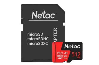 Netac 512 ГБ microSDXC (NT02P500PRO-512G-R)