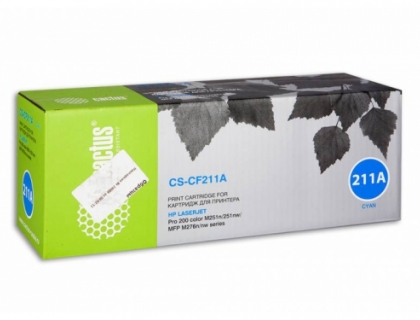 Cactus CS-CF211A голубой (1800 стр) для HP LaserJet M251 (Pro 200 Color)/M251N/M251NW/M276 (Pro 200 Color MFP)/M276N (200 ColorMFP)/M276NW (200 ColorMFP)