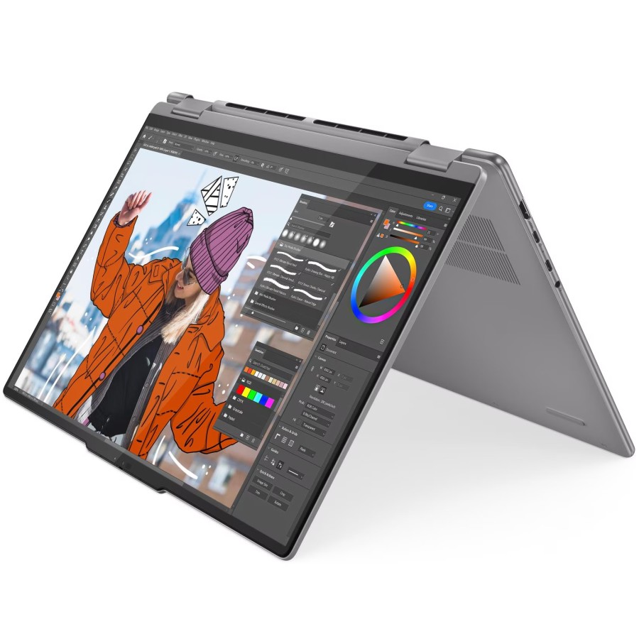 Lenovo Yoga 7 2-in-1 16AHP9 AMD Ryzen 7 8840HS 3300MHz/16"/1920x1200/16GB/512GB SSD/AMD Radeon 780M/Wi-Fi/Bluetooth/Windows 11 Home (83DM0006US) Grey