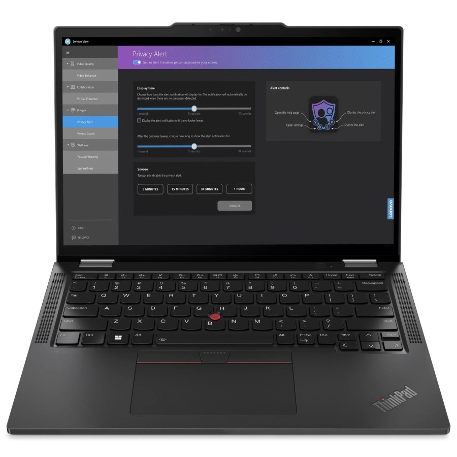 Lenovo ThinkPad X13 2-in-1 Gen 5 Intel Core Ultra 5 125U 1300MHz/13.3"/1920x1200/16GB/512GB SSD/Intel Graphics/Wi-Fi/Bluetooth/Windows 11 Pro (21LW0021US) Black