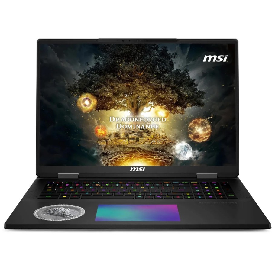 MSI Titan Dragon Edition 18 HX AI A2XWJG-205RU Intel Core Ultra 9 285HX 2800MHz/18"/3840x2400/64GB/4096GB SSD/NVIDIA GeForce RTX 5090 24GB/Wi-Fi/Bluetooth/Windows 11 Home (9S7-1824A5-205) Black