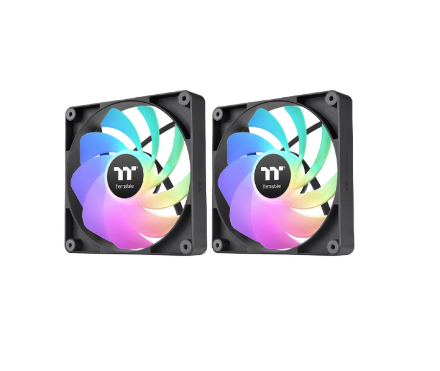 Thermaltake CT120 Reverse ARGB Sync Fan Black (2-Fan Pack) (CL-F173-PL12SW-A)