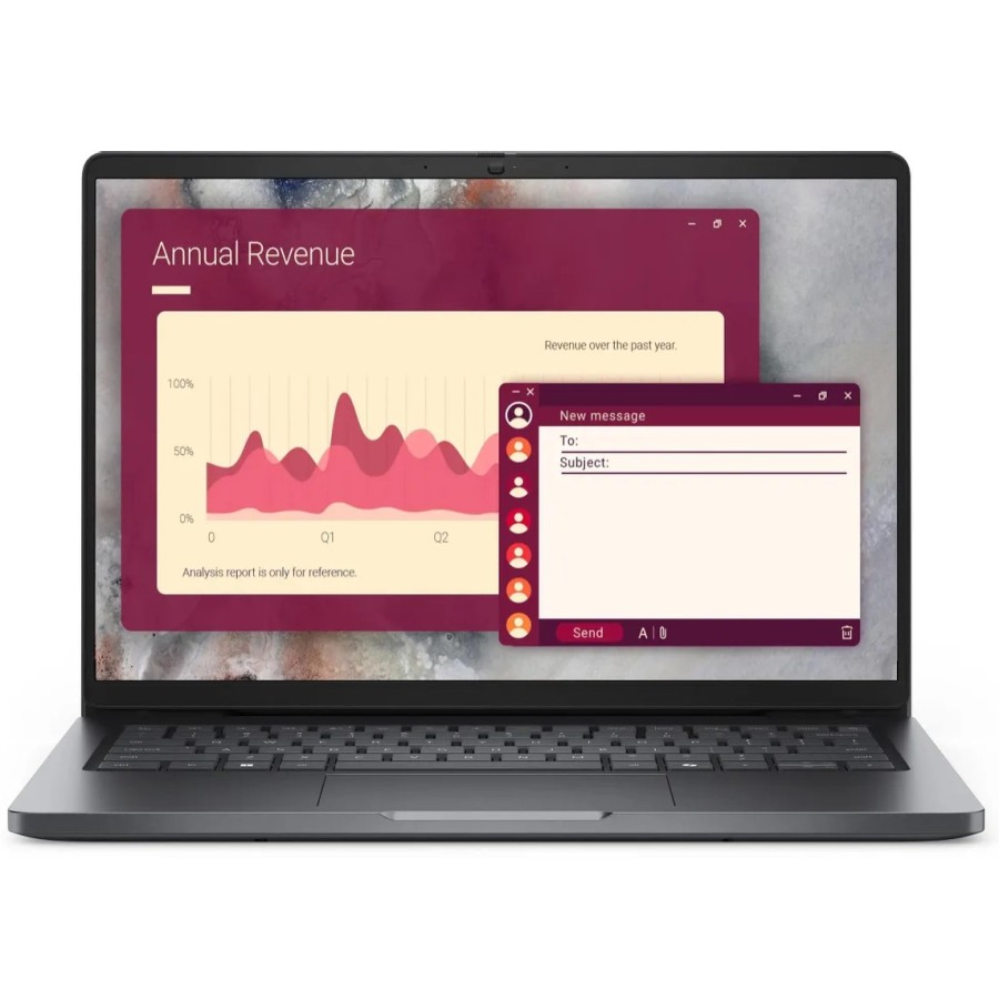 DELL PRO 14 Intel Core Ultra 7 255U 3800MHz/14"/1920x1200/16GB/512GB SSD/Intel Graphics/Wi-Fi/Bluetooth/Linux (PRO14-7653) Grey