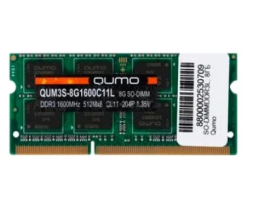 Qumo 8 ГБ DDR3L 1600 МГц SODIMM CL11 (QUM3S-8G1600C11L)