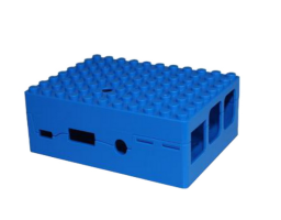 ACD ABS Plastic Building Block case for Raspberry Pi 3 B (RA184) Blue