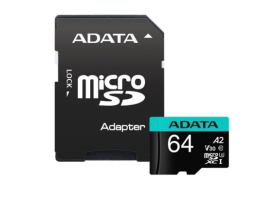 ADATA 64Gb MicroSD + SD адаптер (AUSDX64GUI3V30SA2-RA1)