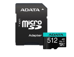 ADATA 512Gb MicroSD + SD адаптер (AUSDX512GUI3V30SA2-RA1)
