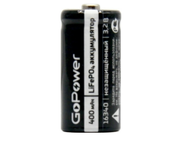 GoPower (16340, 400mAh, 1 шт) (00-00019620)