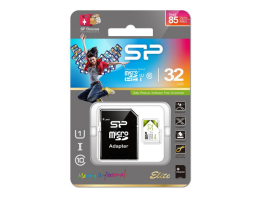 Silicon Power Elite 32Gb MicroSD + SD адаптер (SP032GBSTHBU1V21SP)