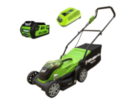 GREENWORKS G40LM35K2, 35см, несамоходная (2501907UA)