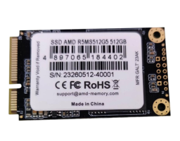 AMD Radeon Client SSD 512GB mSATA 3D (R5MS512G5)