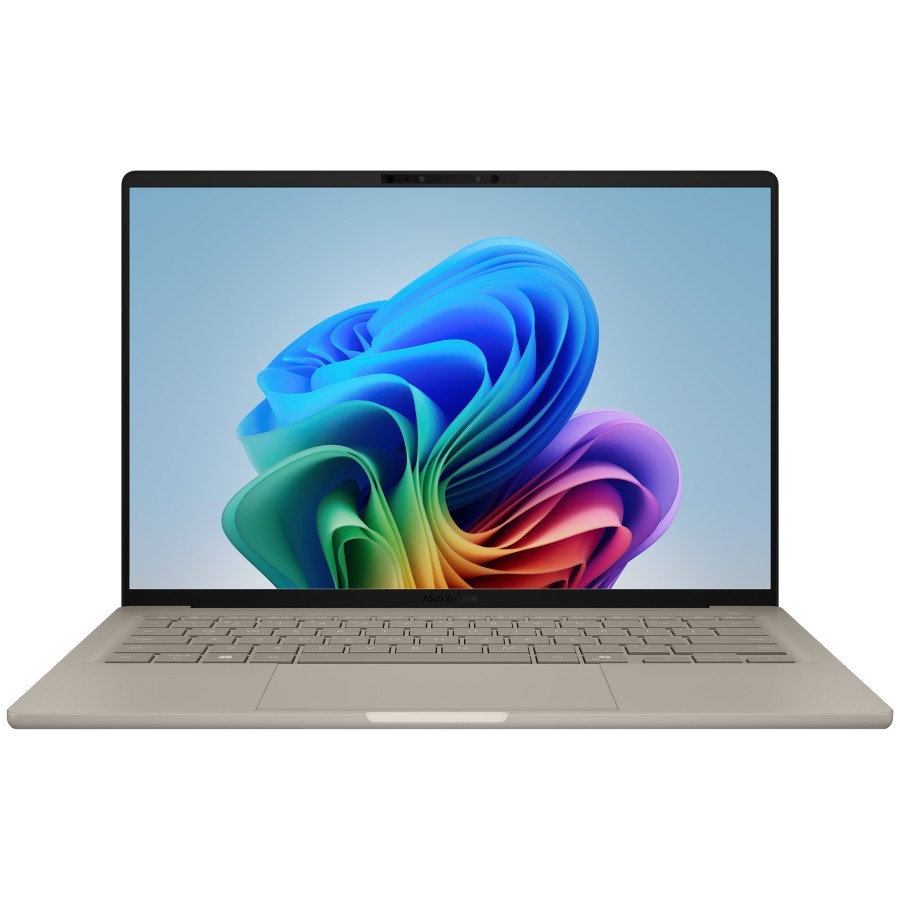 ASUS Zenbook A14 UX3407QA-QD197W Snapdragon X X1 26 100 2970MHz/14"/1920x1200/16GB/512GB SSD/Qualcomm Adreno/Wi-Fi/Bluetooth/Windows 11 Home (90NB1501-M00850) Beige