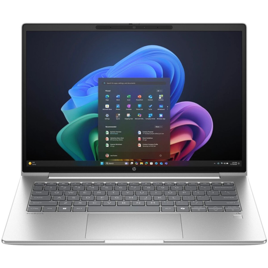 HP ProBook 4 G1q 14 (B39XGAT) Qualcomm Snapdragon X X1-26-100 2970MHz/14"/1920x1200/16GB/512GB SSD/Qualcomm Adreno/Wi-Fi/Bluetooth/Windows 11 Pro (Silver)