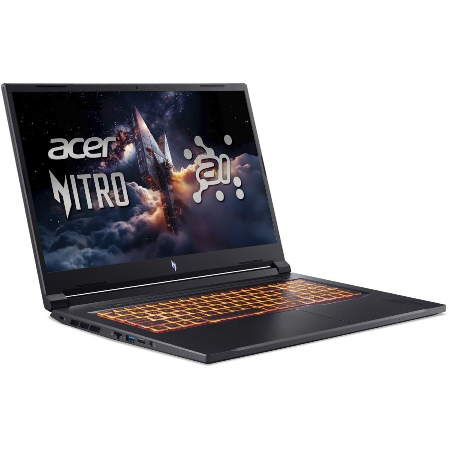 Acer Nitro V 17 AI ANV17-41-R9Q9 AMD Ryzen 7 260 3800MHz/17.3"/2560x1440/16GB/1024GB SSD/NVIDIA GeForce RTX 5060 8GB/Wi-Fi/Bluetooth/Без ОС (NH.QYVCD.007) Black