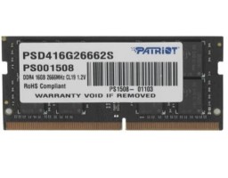 Patriot Memory SL 16Gb 1шт. (PSD416G26662S)