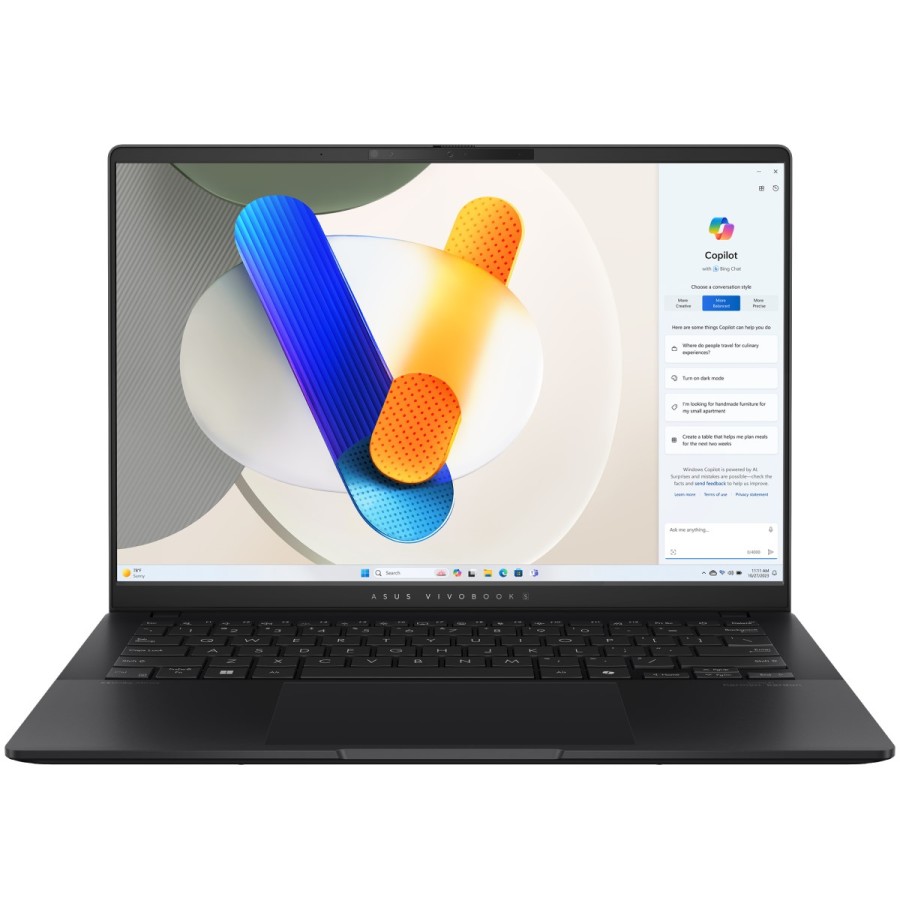 ASUS Vivobook S 14 OLED M5406NA-QD109 AMD Ryzen 5 7535HS 3300MHz/14"/1920x1200/16GB/1024GB SSD/AMD Radeon 660M/Wi-Fi/Bluetooth/Без ОС (90NB1493-M006B0) Black
