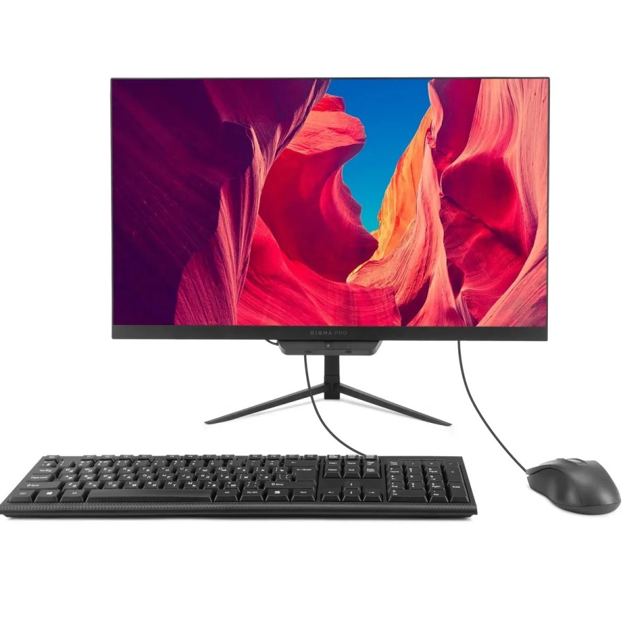 DIGMA PRO Base Intel Core i3 12100 3300 МГц/8192 Mb/Gb 512 SSD/23.8" Full HD 1920x1080/DVD-нет/Intel UHD Graphics 730/Windows 11 Pro (DM23P3-8DXW02) Черный