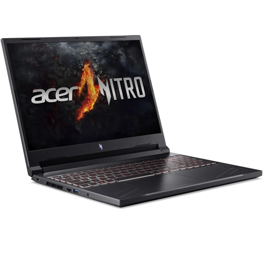 Acer Nitro V 16 ANV16-41-R3B9 AMD Ryzen 5 8645HS 4300MHz/16"/1920х1200/16GB/1024GB SSD/NVIDIA GeForce RTX 4060 8GB/Wi-Fi/Bluetooth/Без ОС (NH.QRUCD.00B) Black
