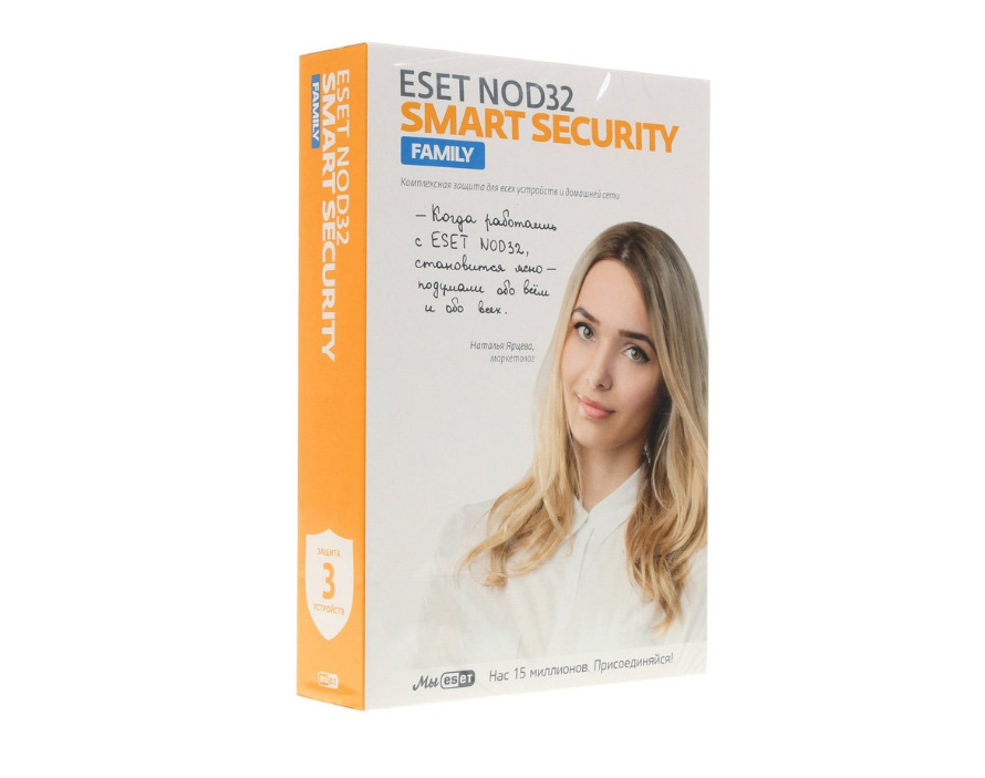 ESET NOD32 Smart Security Family (NOD32-ESM-1220(BOX)-1-3)