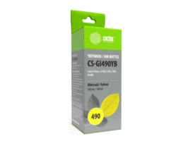 Cactus CS-GI490YB желтый (100 мл) для Canon Pixma G1400, G2400, G3400