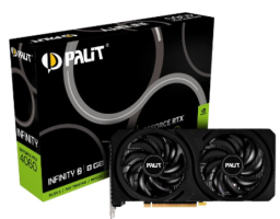 Palit PCI-E 4.0 RTX4060 INFINITY 2 NVIDIA GeForce RTX 4060 8Gb (NE64060019P1-1070L)