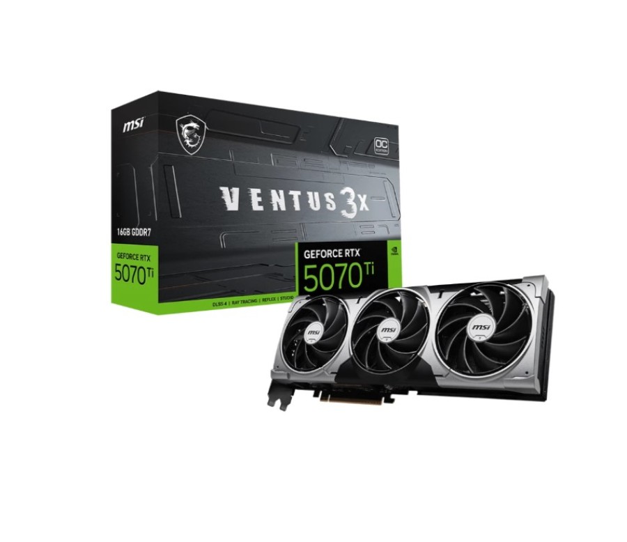 MSI OC 16Gb NVIDIA GeForce RTX 5070 Ti (RTX 5070 Ti 16G VENTUS 3X OC)