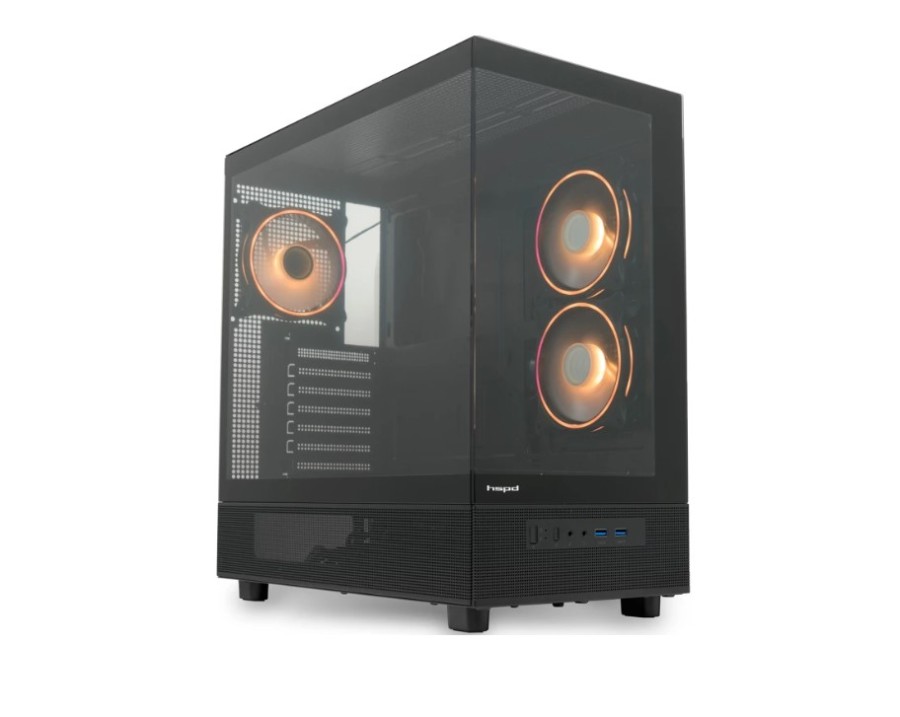 HSPD F710-TGBK-ARGB Black