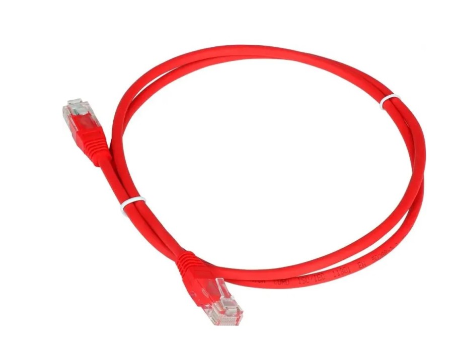 LanMaster вилка RJ-45, вилка RJ-45, кат.5E, ПВХ, 0.3м (twt-45-45-0.3-rd)