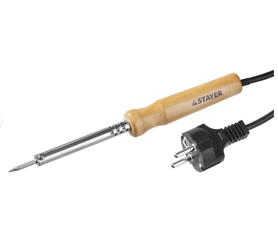 Stayer MAXTerm с деревянной рукояткой жало-конус 25 Вт (55310-25)