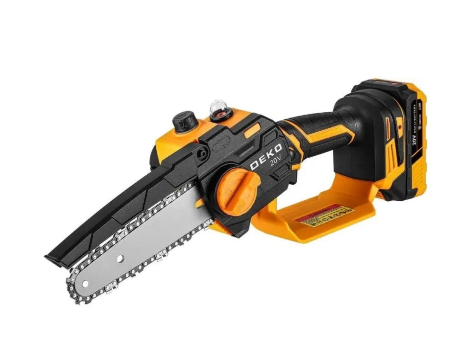 DEKO DKCHS 20-6 PRO, аккумуляторная, 20В, 2.2Ач, с двумя аккумуляторами (083-2012)